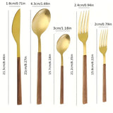 Wooden Handle Cutlery Set