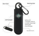 LED Light Keychain with Alarm