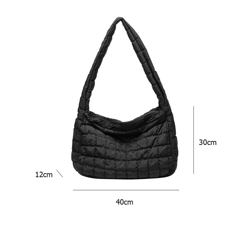 Lattice Pattern Shoulder Bag