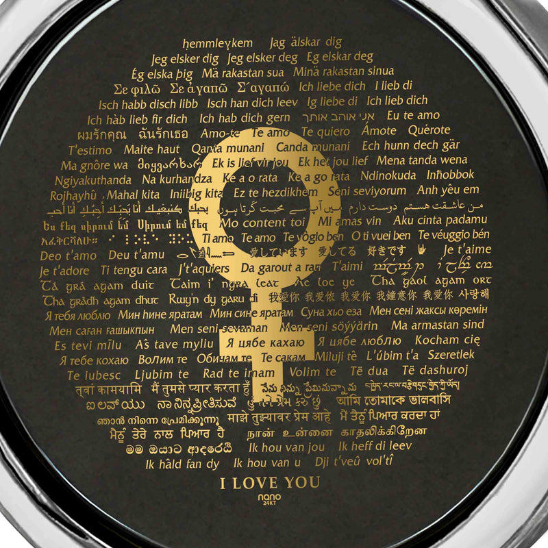 Loving Women Are from Venus Necklace 120 Languages I Love You Pendant