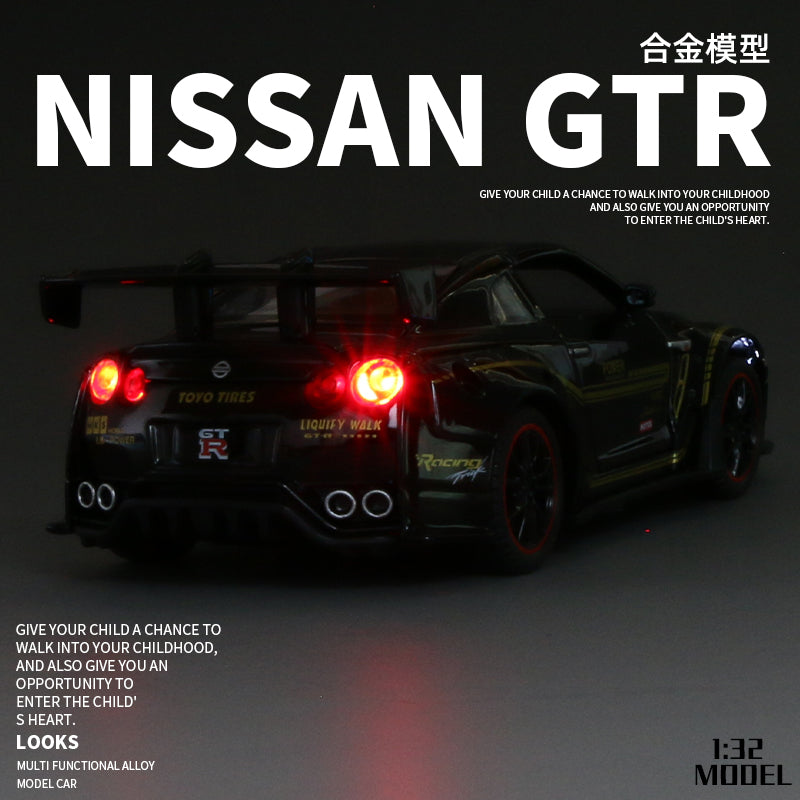NISSAN GTR Car Metal Toy