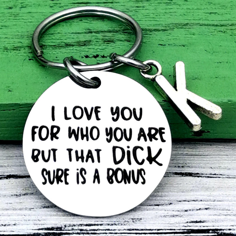 Funny Letter Keychain