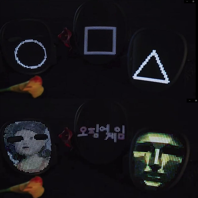 Bluetooth Light Up LED Mask